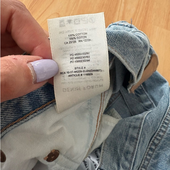 Denim Forum The '90s Cargo Mini Denim Skirt Sz 32 - Picture 10 of 10